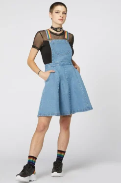 Women Dangerfield Dresses & Pinafores*Denim Rainbow Strap Pinny