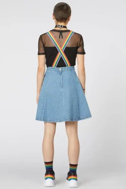 Women Dangerfield Dresses & Pinafores*Denim Rainbow Strap Pinny