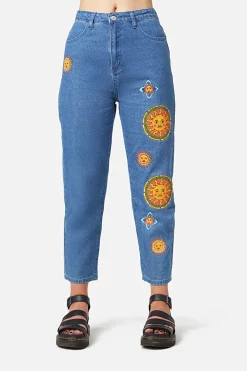 Women Dangerfield Pants & Jumpsuits*Denim Sun Print Jean