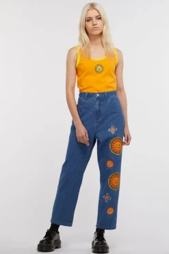 Women Dangerfield Pants & Jumpsuits*Denim Sun Print Jean