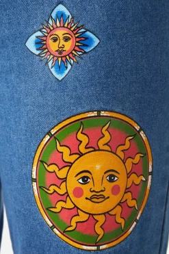 Women Dangerfield Pants & Jumpsuits*Denim Sun Print Jean