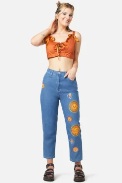 Women Dangerfield Pants & Jumpsuits*Denim Sun Print Jean