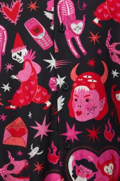 Men Black Friday Shirts & Tees*Devil Dance Party Ss Shirt