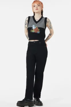 Women Dangerfield Knitwear & Cardis*Dinosaur Contrast Knit Vest