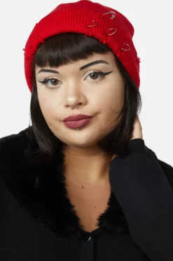 Accessories Dangerfield Hats*Distressed U0026 Pierced Beanie