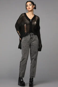 Women Black Friday Knitwear & Cardis*Distressy Cardigan