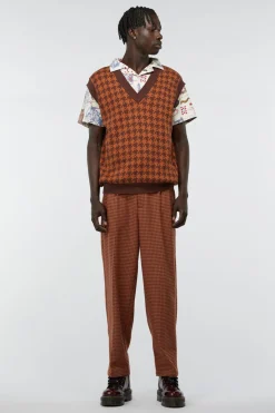 Men Dangerfield Jumpers & Knits*Dodo Houndstooth Knit Vest