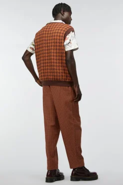 Men Dangerfield Jumpers & Knits*Dodo Houndstooth Knit Vest