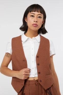 Women Dangerfield Jackets & Coats*Dodo Houndstooth Vest