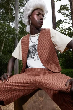 Men Dangerfield Coats & Jackets*Dodo Houndstooth Vest