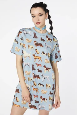 Women Dangerfield Dresses & Pinafores*Doggo Boxy T Shirt Dress