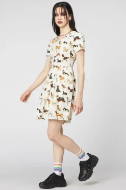 Women Dangerfield Dresses & Pinafores*Doggo Cotton Pleated Dress