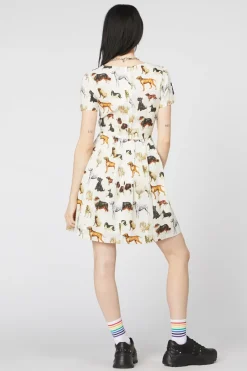 Women Dangerfield Dresses & Pinafores*Doggo Cotton Pleated Dress