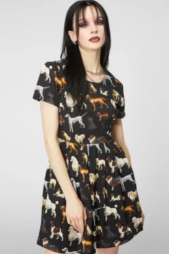 Women Dangerfield Dresses & Pinafores*Doggo Cotton Pleated Dress