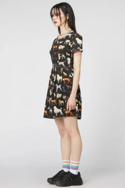 Women Dangerfield Dresses & Pinafores*Doggo Cotton Pleated Dress