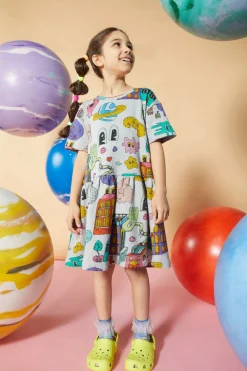Kids Dangerkids Dresses & Pinafores*Downtown Space Kids Dress