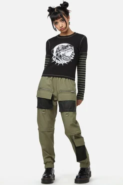 Women Dangerfield Blouses & Tops*Early Jurassic Contrast Ls Top