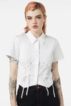 Women Dangerfield Blouses & Tops*Eliza Lace Up Blouse