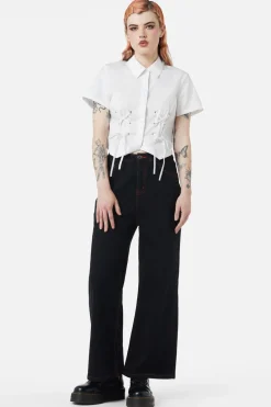 Women Dangerfield Blouses & Tops*Eliza Lace Up Blouse