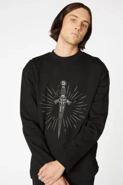 Men Dangerfield Jumpers & Knits*Embroidery Dagger Sweater