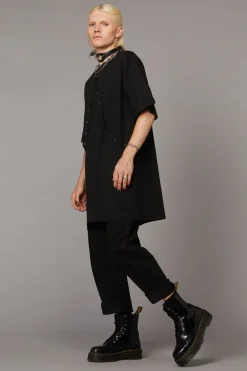 Men Black Friday Shirts & Tees*Eyelet Trim Dress