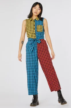 Women Dangerfield Dresses & Pinafores*Festive Gingham Jumpsuit