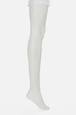 Accessories Dangerfield Socks & Tights*Fishnet Frill Over Knee Sock