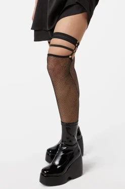 Accessories Dangerfield Socks & Tights*Fishnet Garter Tights