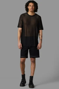 Men Black Friday Shirts & Tees*Fishnet Mesh Top