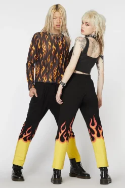 Men Dangerfield Pants & Shorts*Flame Border Track Pant