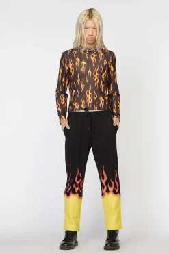 Men Dangerfield Pants & Shorts*Flame Border Track Pant