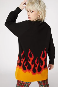 Women Dangerfield Knitwear & Cardis*Flame On Oversized Cardi