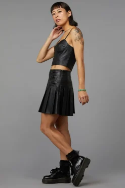 Women Black Friday Corsets & Harnesses*Flamin Embossed Pu Corset