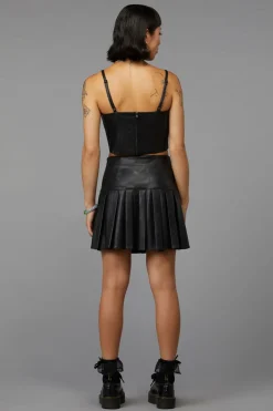 Women Black Friday Corsets & Harnesses*Flamin Embossed Pu Corset