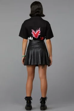 Women Black Friday Skirts & Skorts*Flamin Embossed Pu Skirt