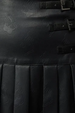 Women Black Friday Skirts & Skorts*Flamin Embossed Pu Skirt