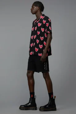 Men Black Friday Shirts & Tees*Flamin Heart Ss Shirt