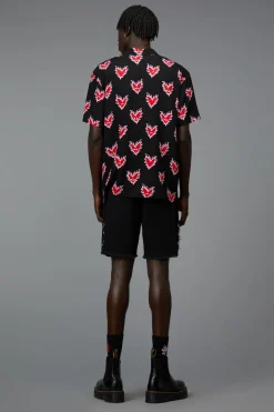 Men Black Friday Shirts & Tees*Flamin Heart Ss Shirt