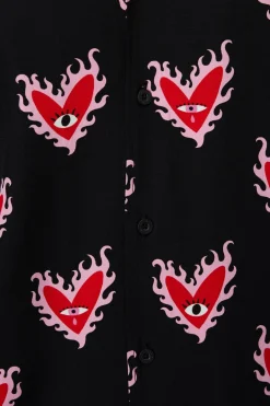 Men Black Friday Shirts & Tees*Flamin Heart Ss Shirt