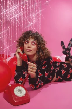 Women Black Friday Skirts & Skorts*Flamin Hearts Velour Short