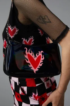 Accessories Black Friday Bags*Flaming Hearts Bag