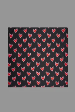 Accessories Black Friday Scarves & Bandanas*Flaming Hearts Satin Scarf