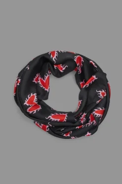 Accessories Black Friday Scarves & Bandanas*Flaming Hearts Satin Scarf