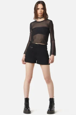 Women Dangerfield Blouses & Tops*Flared Sleeve Mesh Top