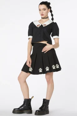 Women Dangerfield Skirts & Skorts*Flock Paw Print Pleat Skirt