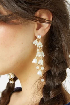 Accessories Princess Highway Jewellery*Floral Pearl Drop Earrings