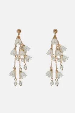 Accessories Princess Highway Jewellery*Floral Pearl Drop Earrings