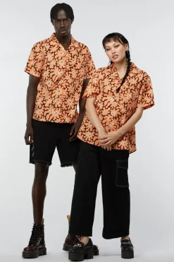 Men Dangerfield Shirts & Tees*Flower Frenzy Short Sleeve Shirt