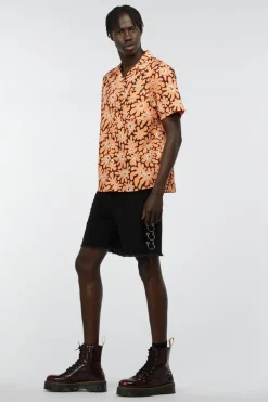 Men Dangerfield Shirts & Tees*Flower Frenzy Short Sleeve Shirt