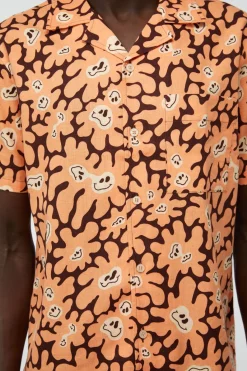 Men Dangerfield Shirts & Tees*Flower Frenzy Short Sleeve Shirt